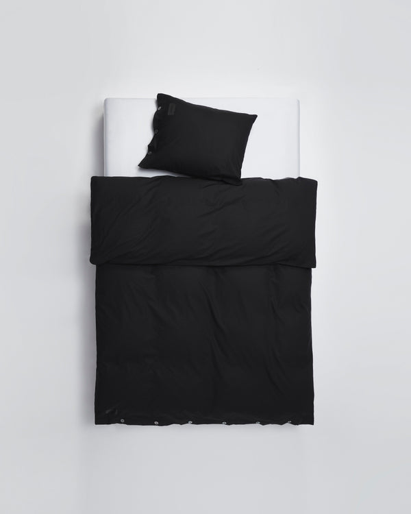 Mother duvet cover | Black Poplin